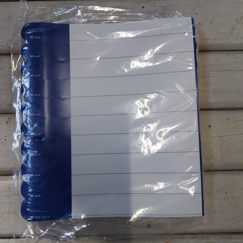 ユポラベル３３０青（980）　20ｘ180㎜ｘ10本　１００シート/袋　（マークCP）